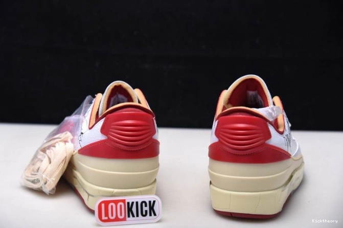 Kicktheory Jordan Red 2 SP Retro Low White DJ4375-106 Off-White 0626